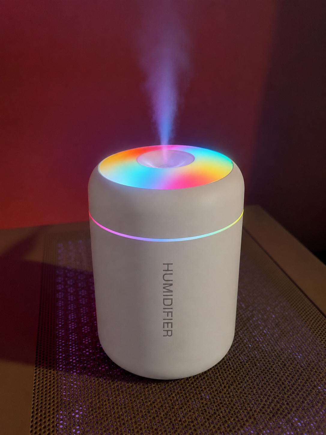 Atmosopia Mini Humidifier – USB Cool Mist Aromatherapy Diffuser with RGB LED Light